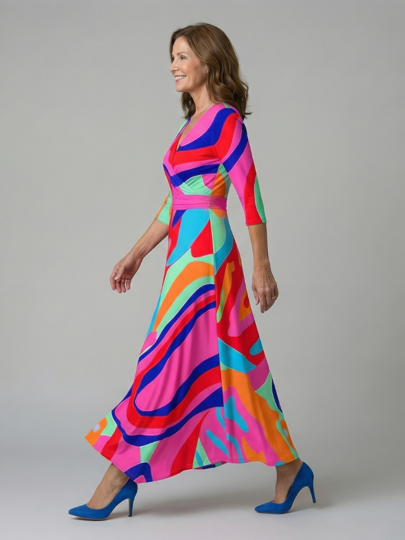 Florence | Floral Wrap Maxi Dress