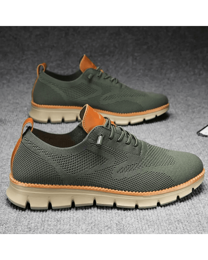Cole | Men's Breathable Knit Lace-Up Sneakers