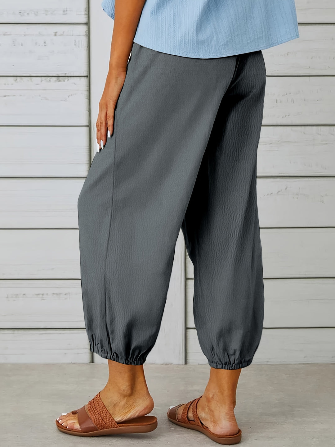 Lorraine | Relaxed Cropped Wide-Leg Pants