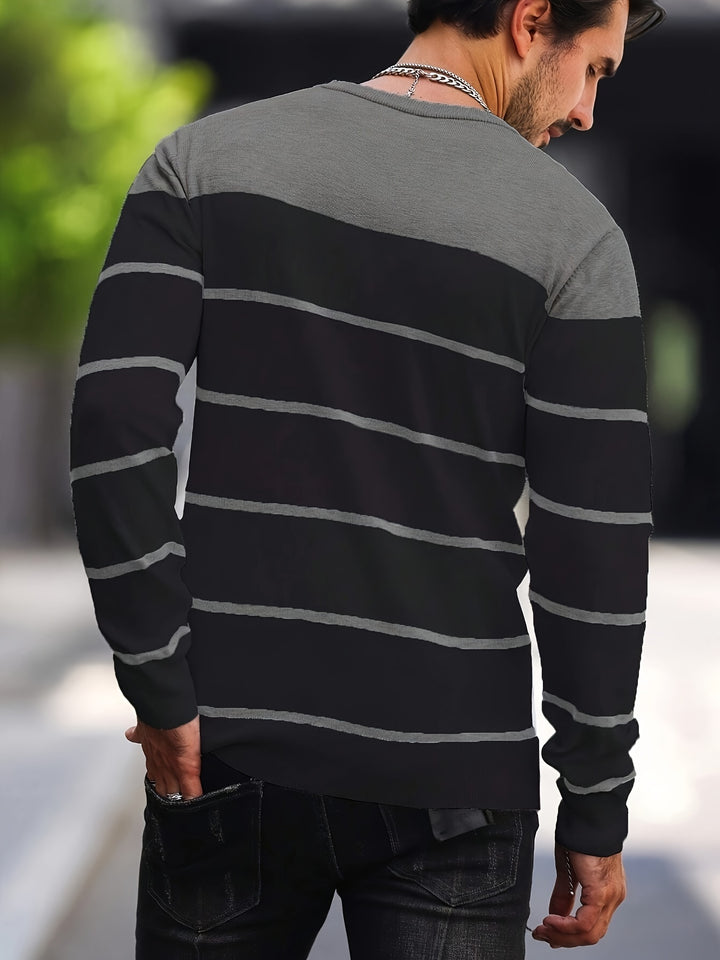 Harvey | Striped Crew Neck Sweater