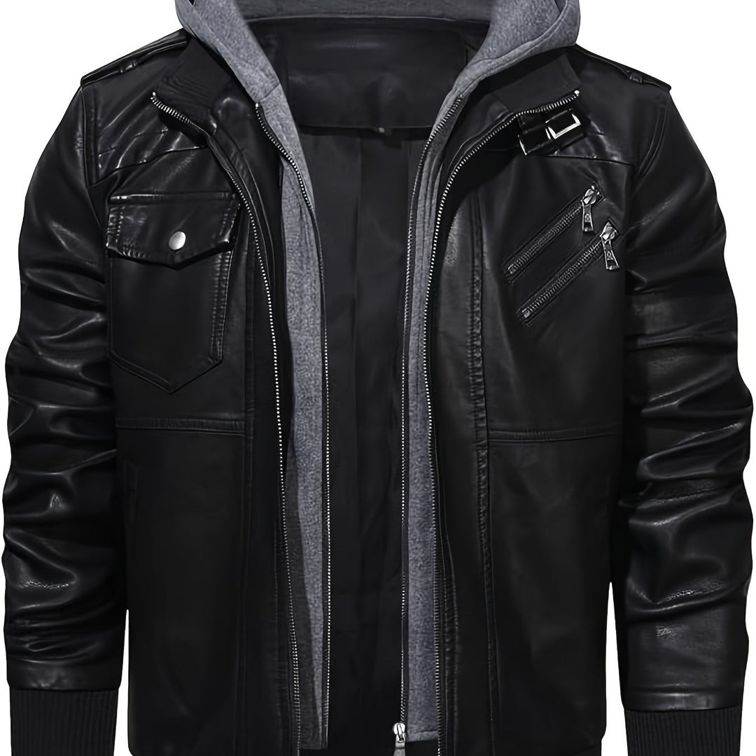 Damon | Hooded Moto Jacket