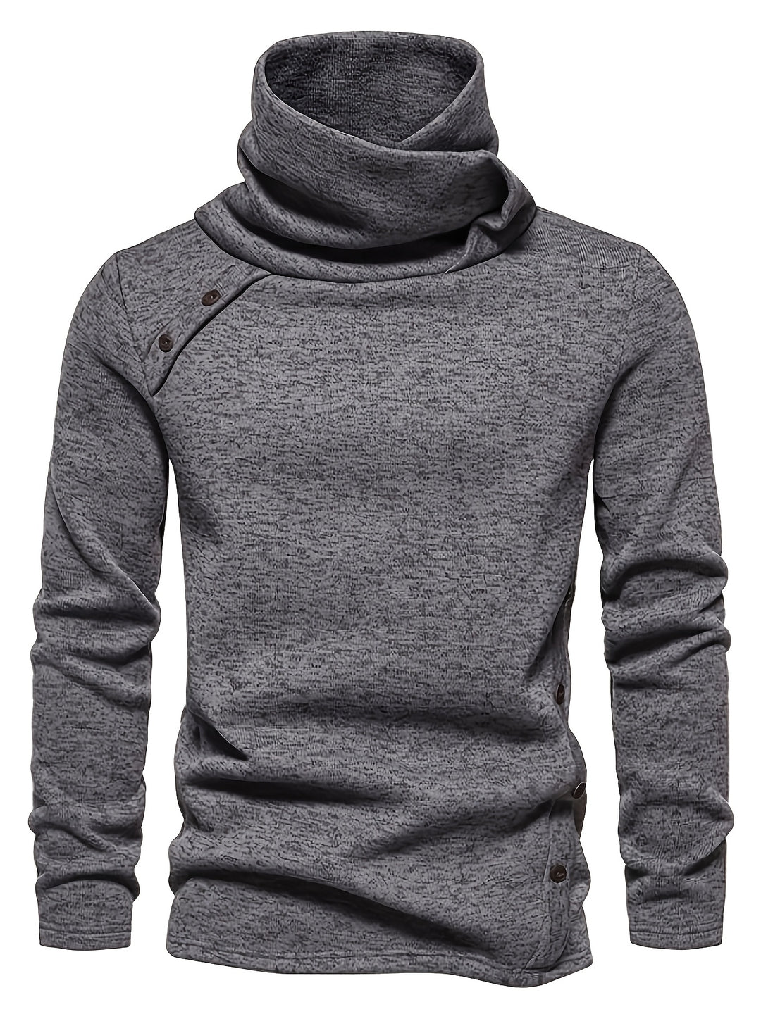 Desmond | Slouchy Collar Button-Up Sweater