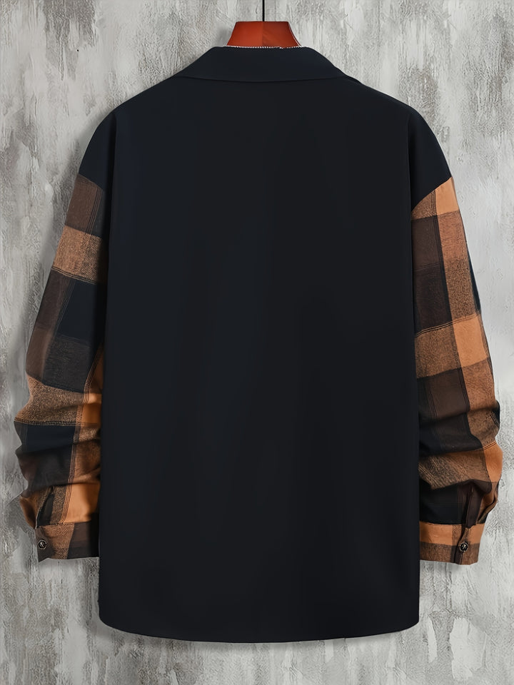 Callum | Contrast-Panel Pocket Shirt