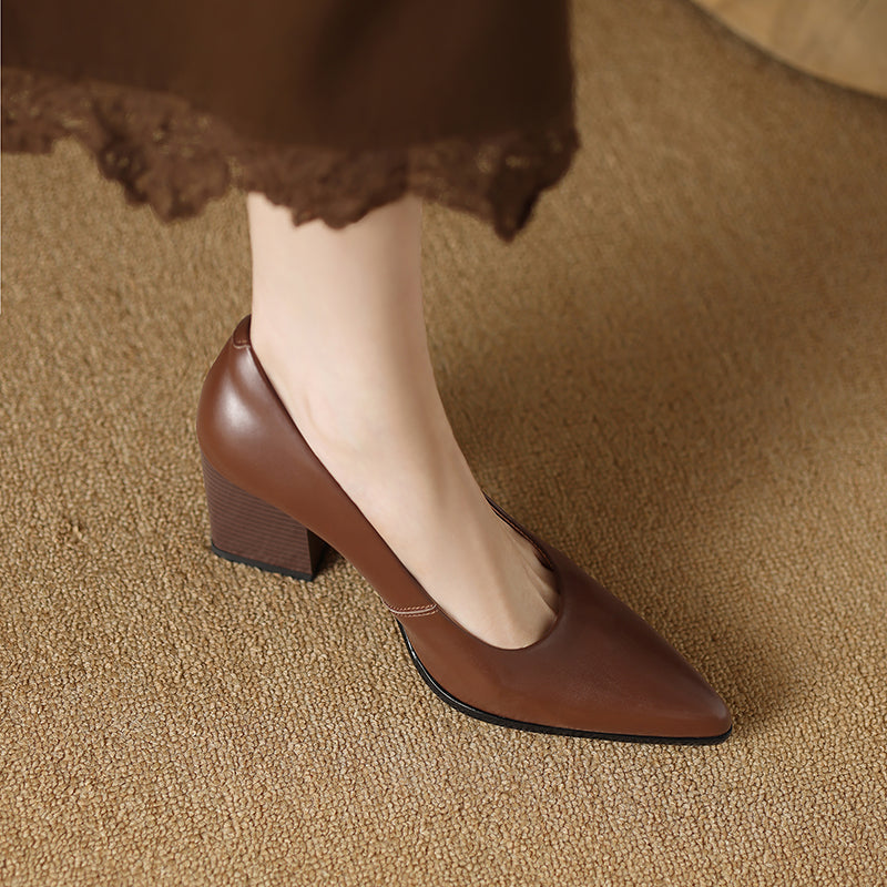 Annora | Pointed Block Heels