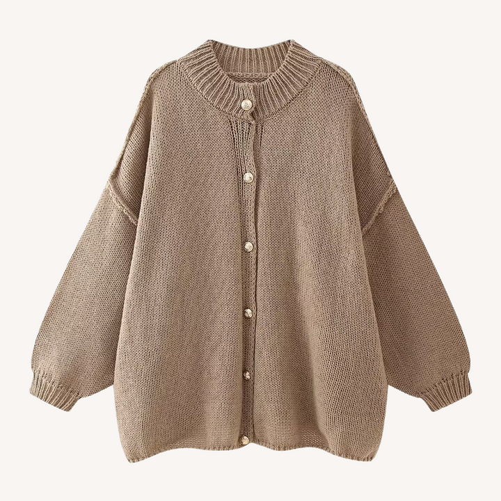 Maren | Chunky Knit Button Cardigan