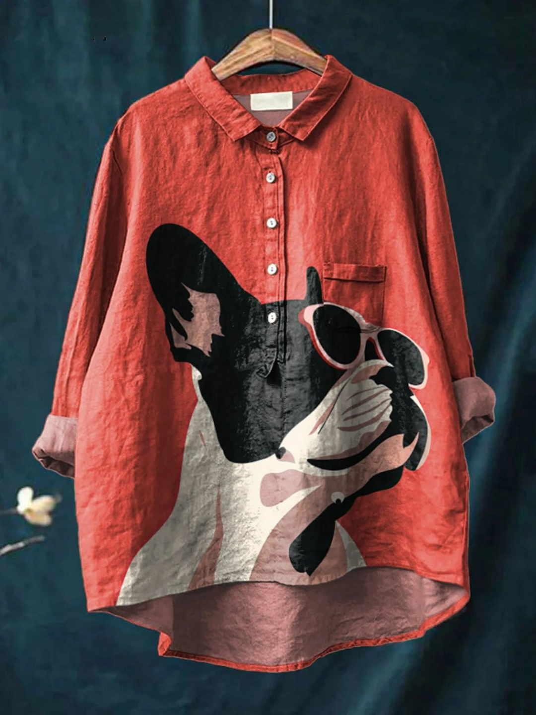 Gretchen | Playful Animal Print Relaxed Shirt