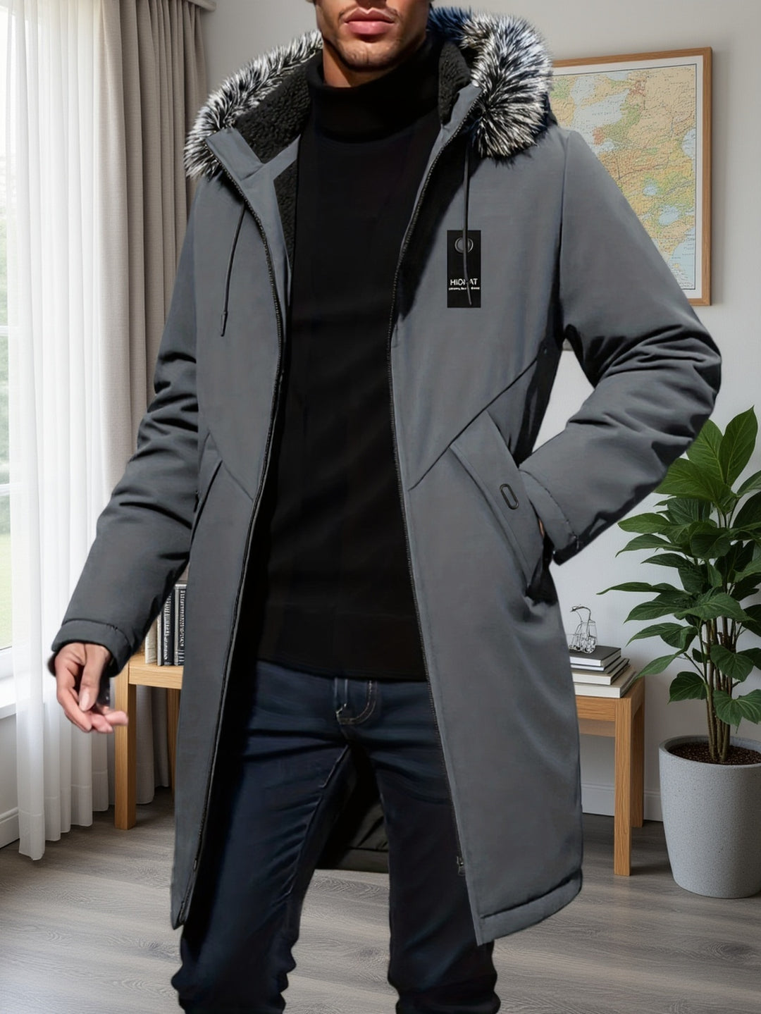 Wesley | Insulated Mid-Length Hooded Parka