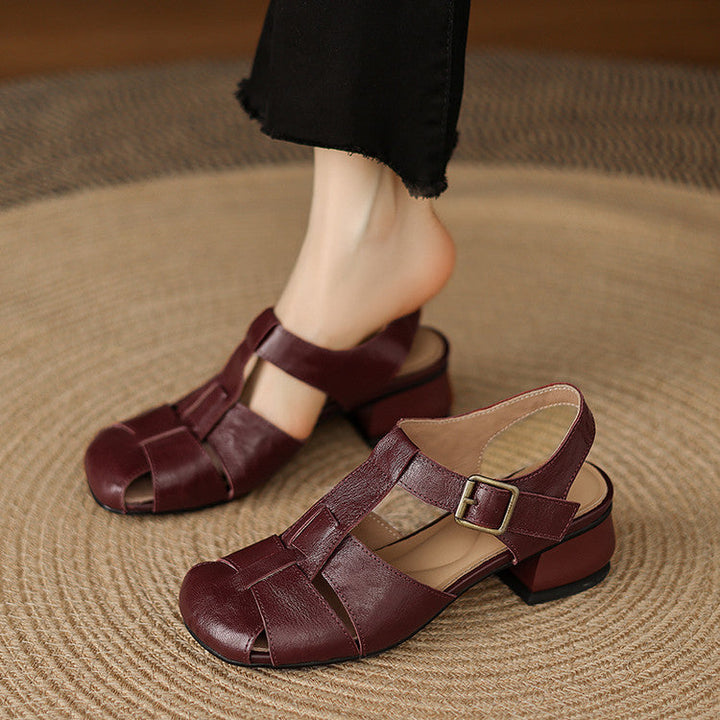 Wynne | Woven T-Strap Sandals