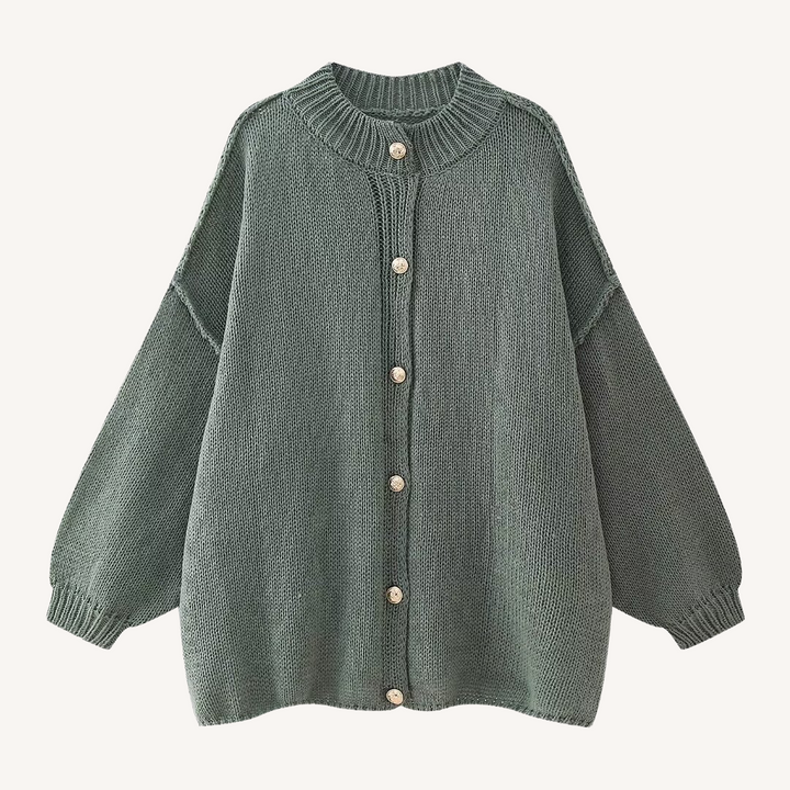 Philippa | Relaxed Button-Front Cardigan