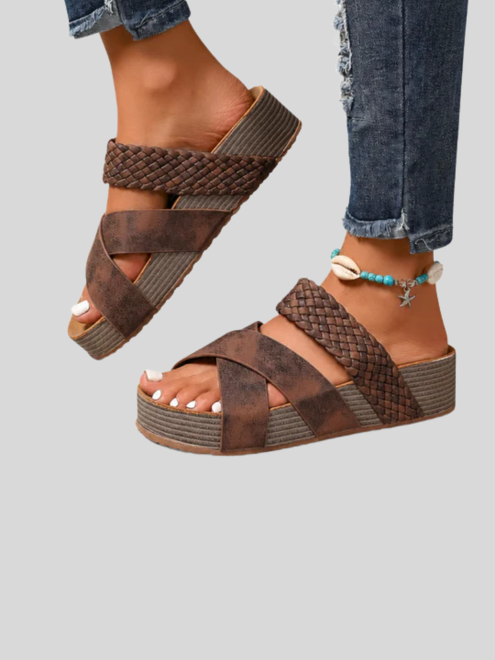 Madeline | Women's Leather Strap Sandals