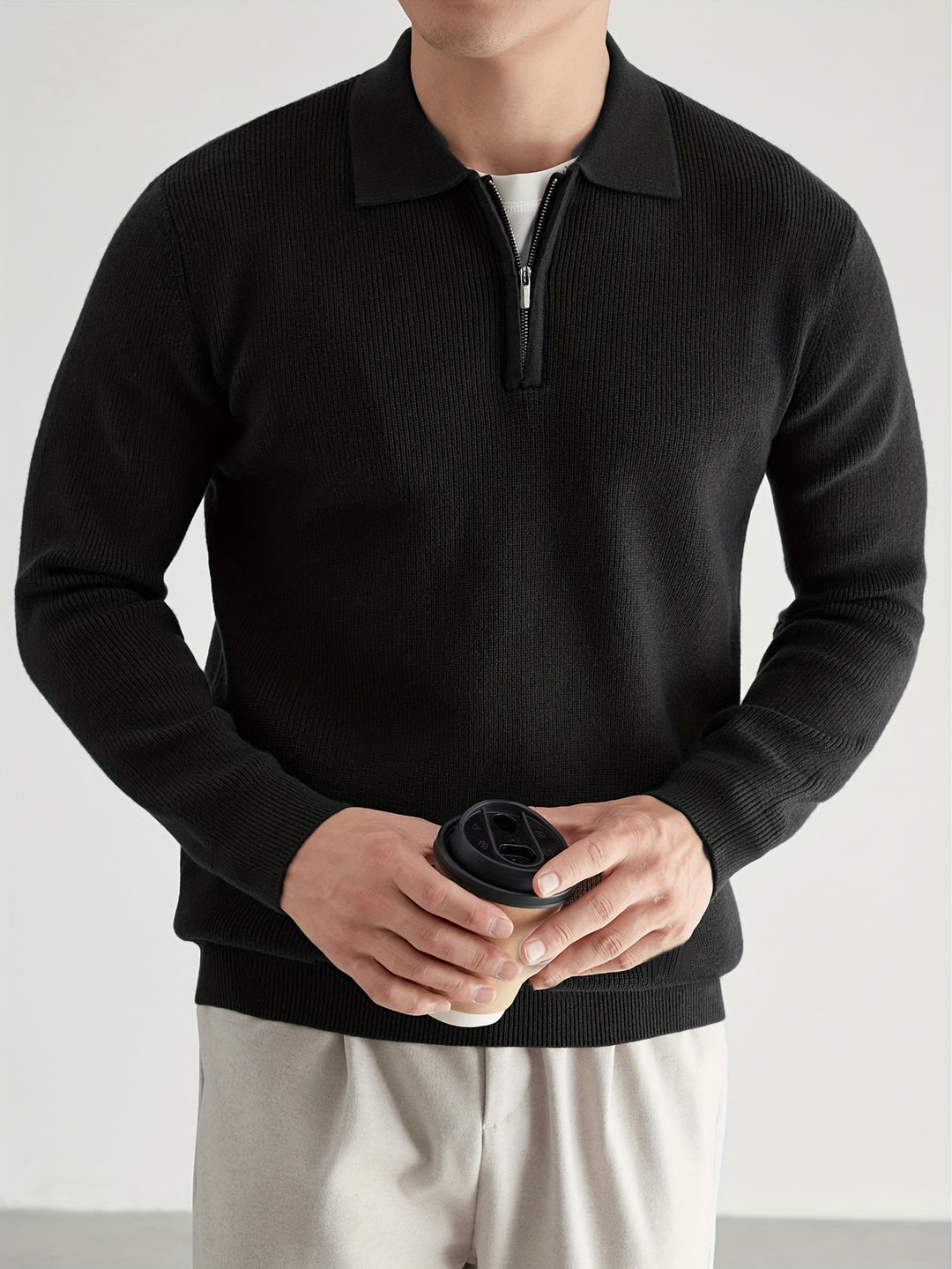 Rhys | Refined Half-Zip Sweater