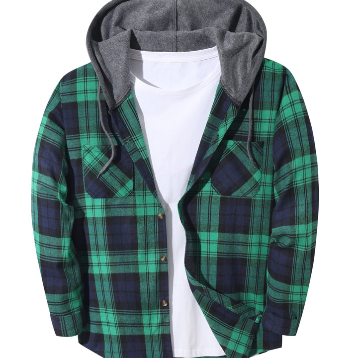 Foster | Rugged Plaid Hooded Shirt