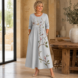 Odette | Blossom-Print Pocket Midi Dress