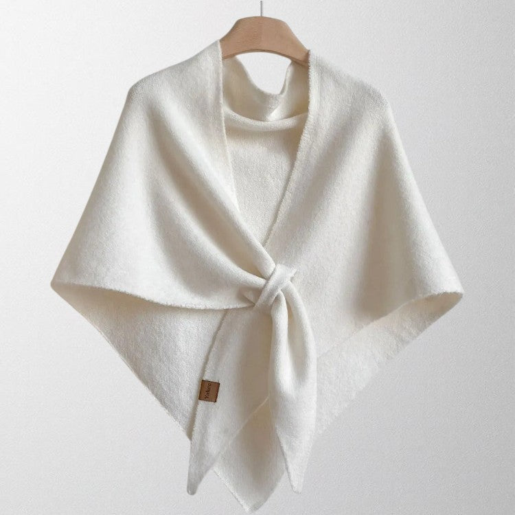 Margot | Draped Tie-Front Shawl