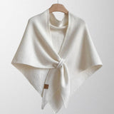 Margot | Draped Tie-Front Shawl
