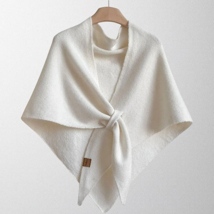 Margot | Draped Tie-Front Shawl