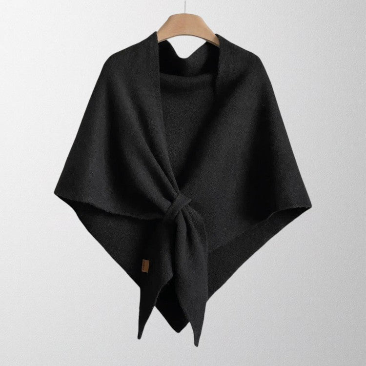 Margot | Draped Tie-Front Shawl