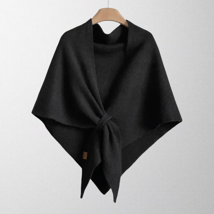 Margot | Draped Tie-Front Shawl