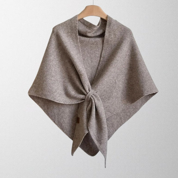 Margot | Draped Tie-Front Shawl