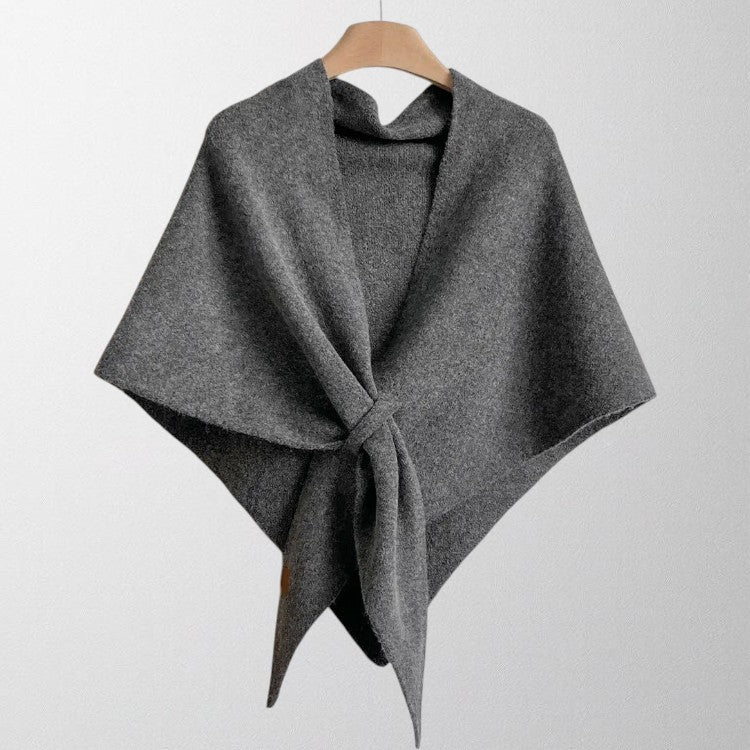 Margot | Draped Tie-Front Shawl