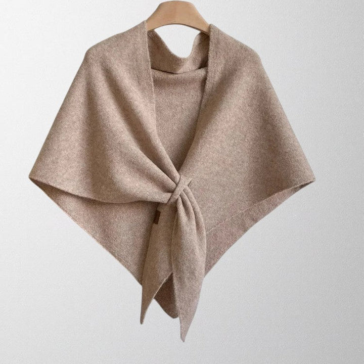 Margot | Draped Tie-Front Shawl
