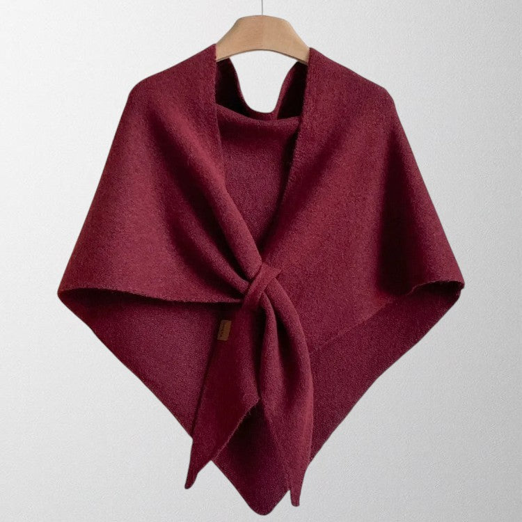 Margot | Draped Tie-Front Shawl