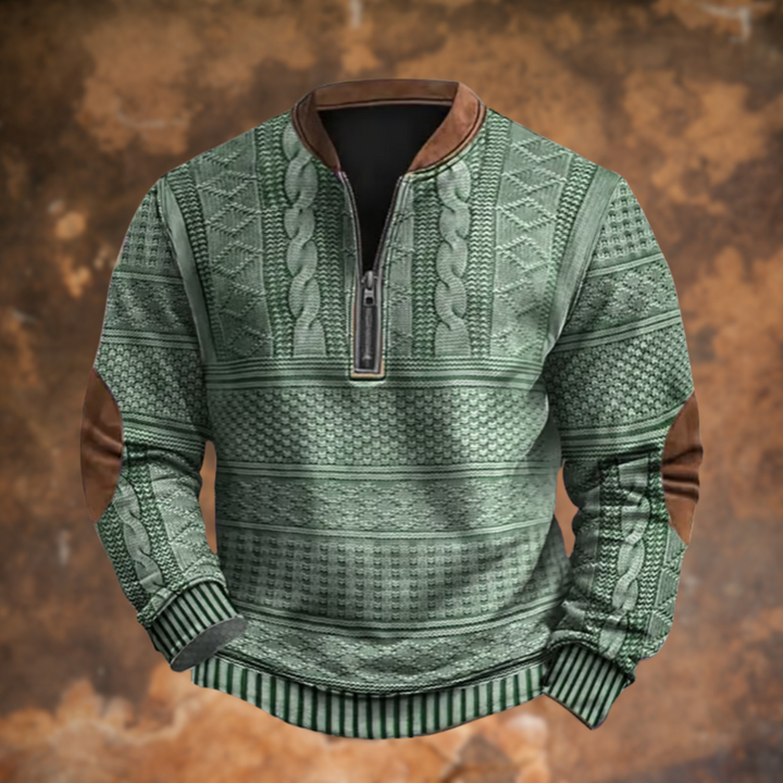 Callahan | Textured Quarter-Zip Sweater