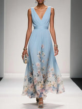 Roselle | Floral V-Neck Maxi Dress
