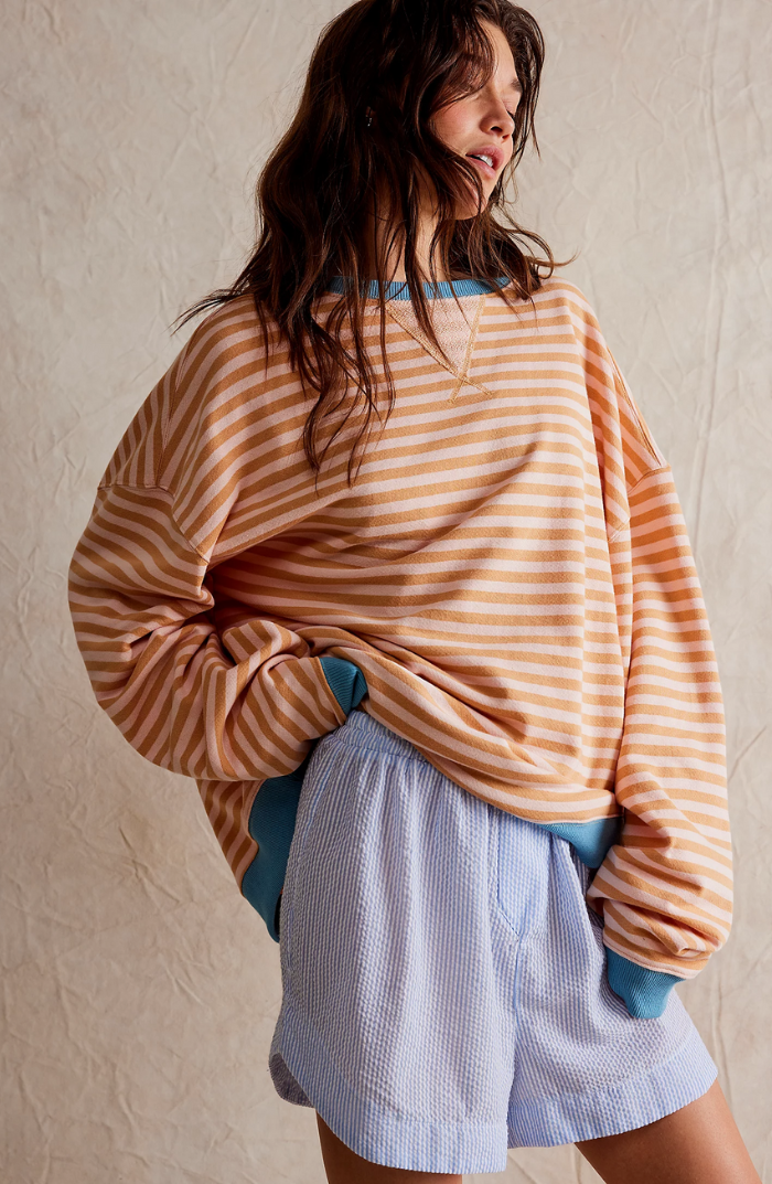 June | Striped Round-Neck Sweater