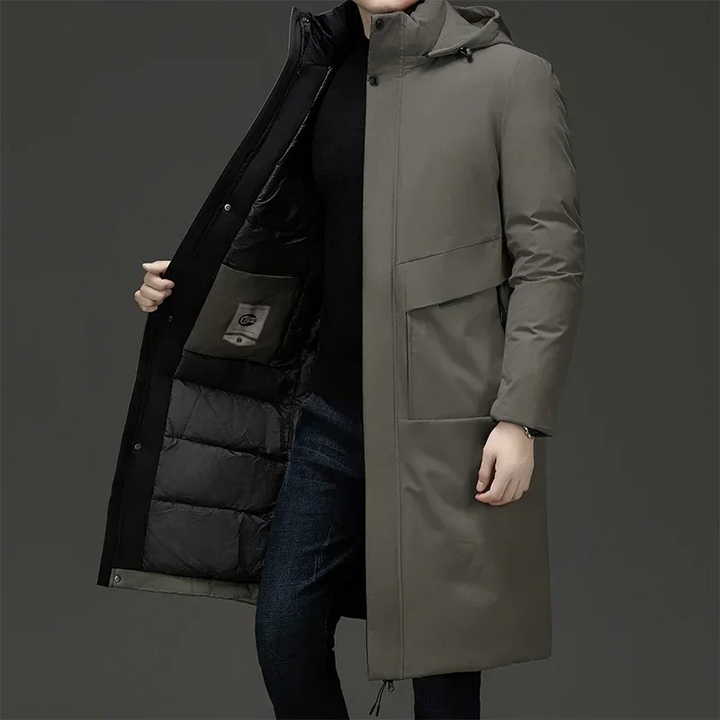 Garrett | Longline Hooded Winter Coat