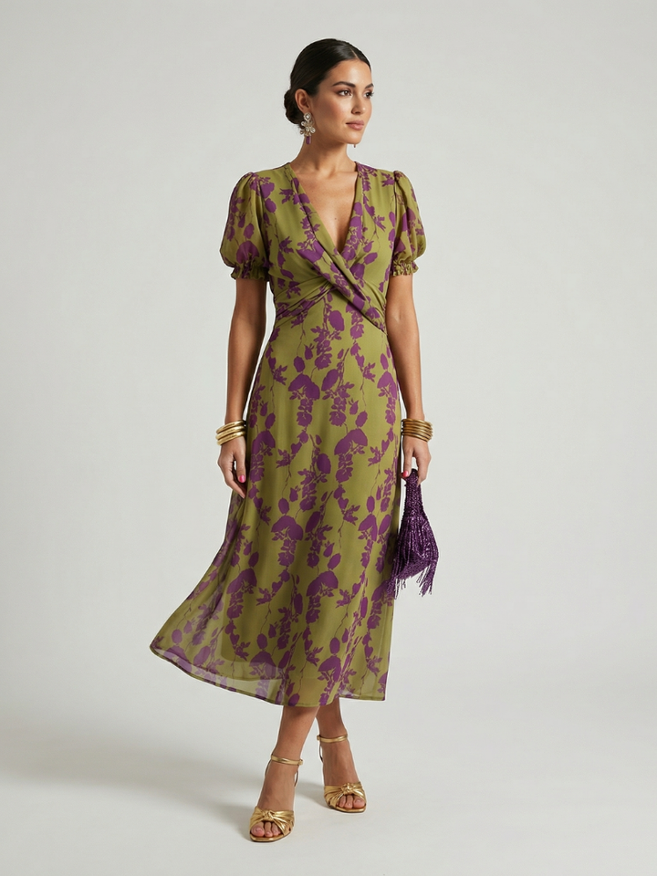 Bernadette | Relaxed Floral Midi Dress