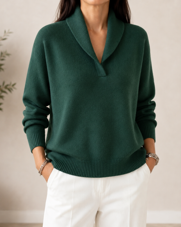 Brigitte | Shawl Collar Sweater