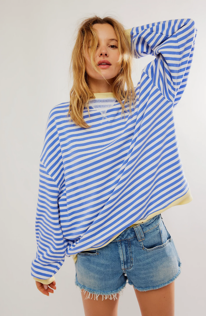June | Striped Round-Neck Sweater