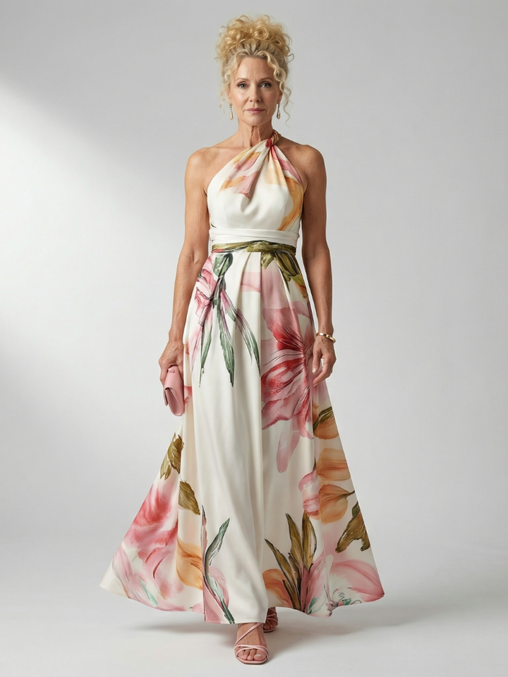Cassandra | Floral One-Shoulder Maxi Dress