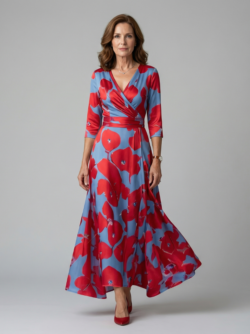 Florence | Floral Wrap Maxi Dress