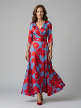 Florence | Floral Wrap Maxi Dress
