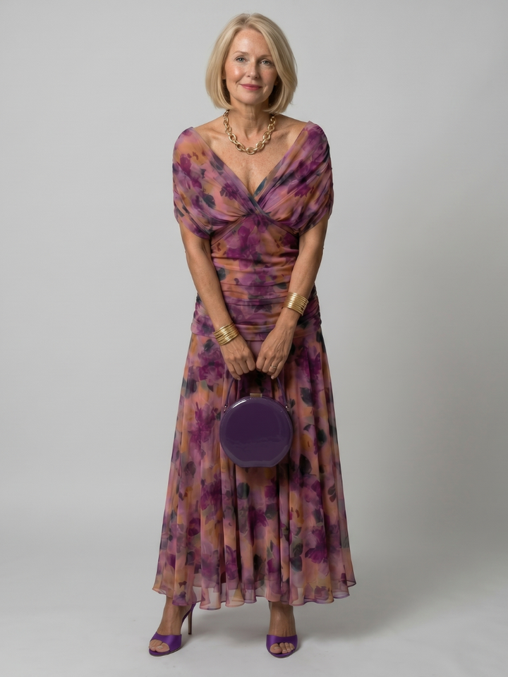 Delilah | Off-Shoulder Flowing Midi Dress