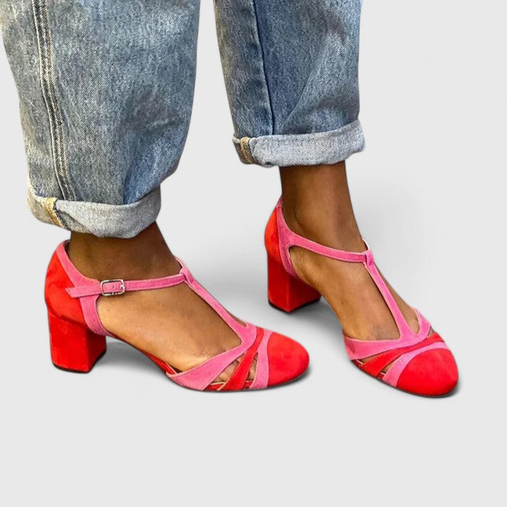 Evelyn | Elegant Block-Heel Sandals
