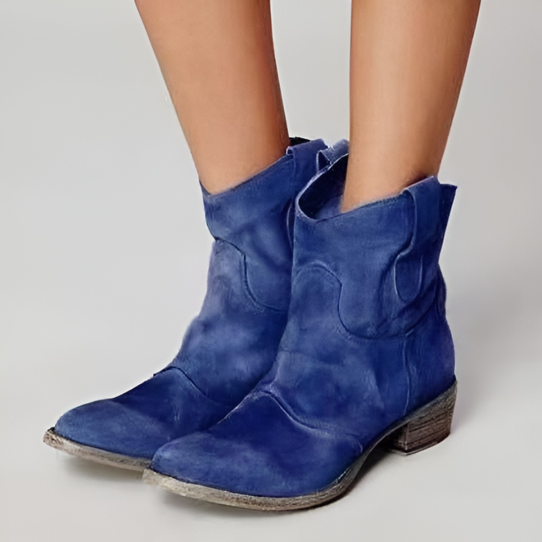 Nora | Comfort Wide-Heel Ankle Boots
