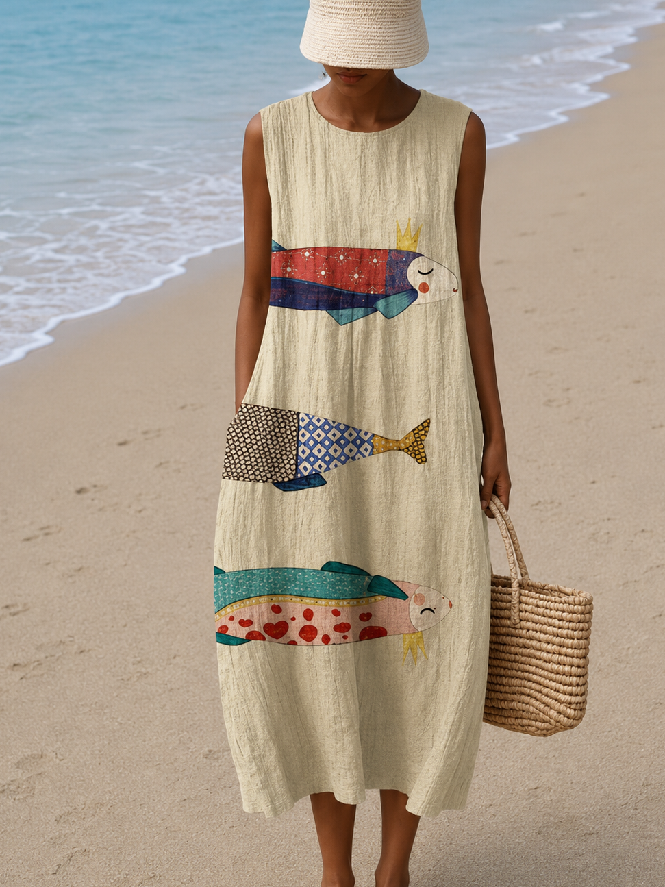 Melody | Relaxed Artful Midi Dress
