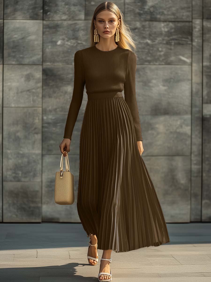 Harriet | Elegant Pleated Maxi Dress