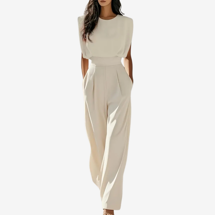 Paige | Women's Defined-Waist Wide-Leg Jumpsuit