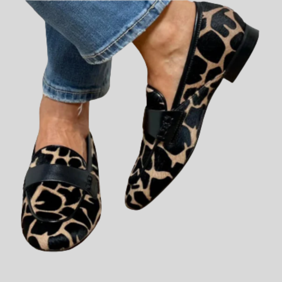 Delphine | Statement Print Loafers