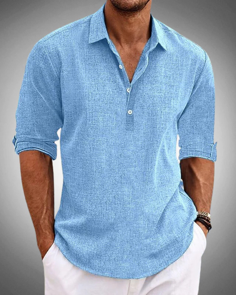 Calvin | Refined Button-Front Classic Shirt