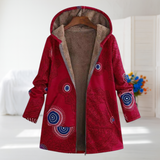 Orla | Cozy Hooded Print Jacket