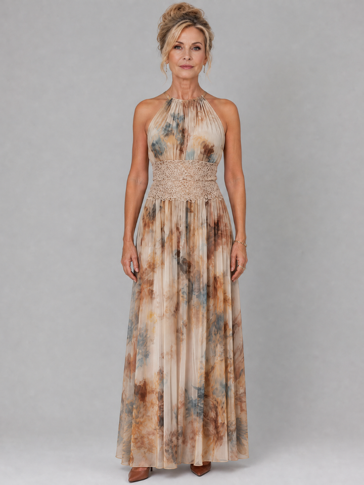 Evangeline | Halter Neck Maxi Dress