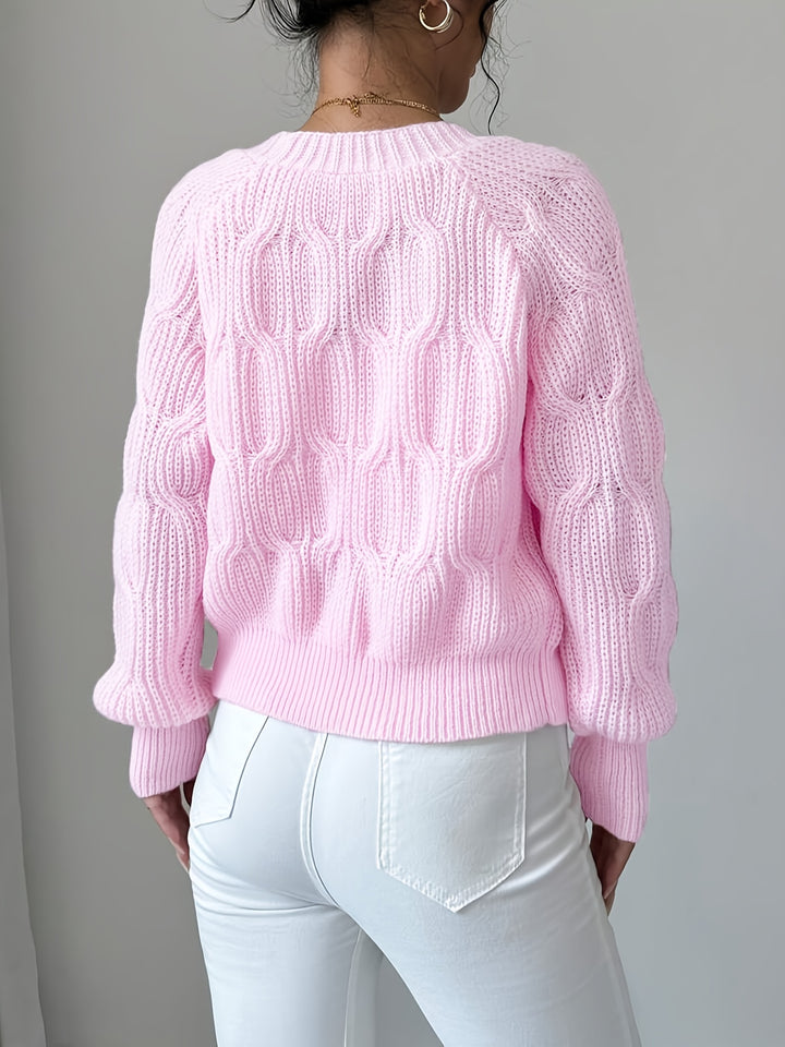 Evangeline | Bow-Detail Knit Cardigan