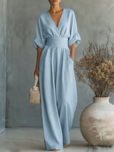 Priscilla | Elegant Wide-Leg Jumpsuit