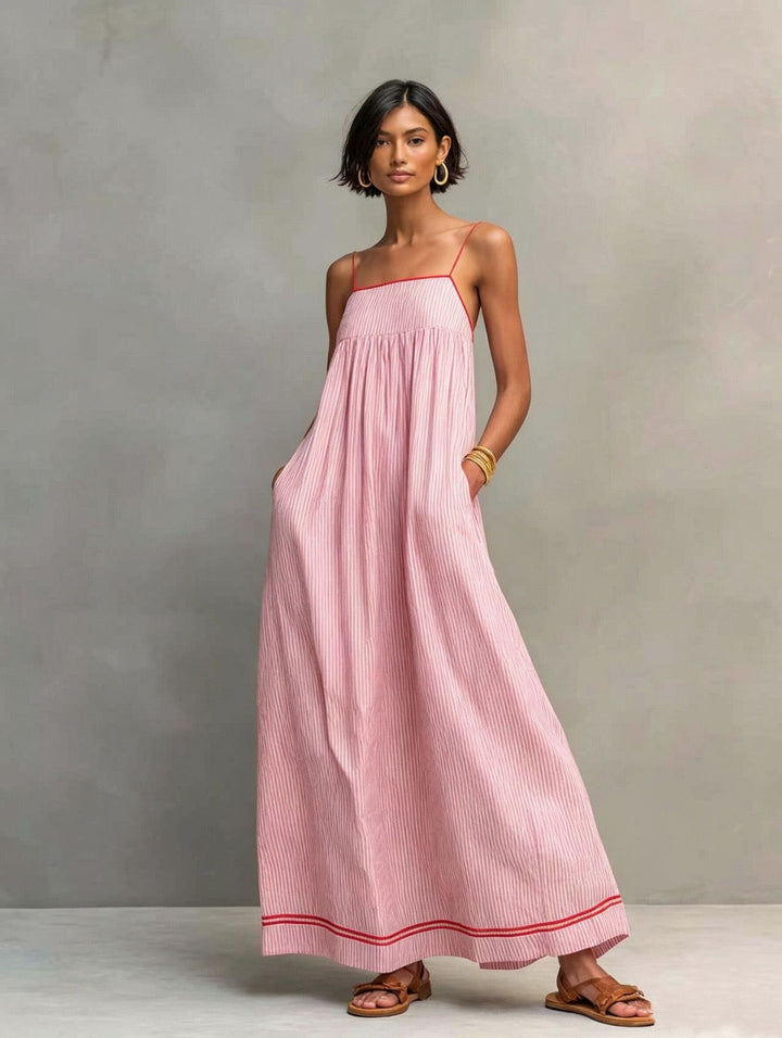 Leontine | Breezy Striped Maxi Dress