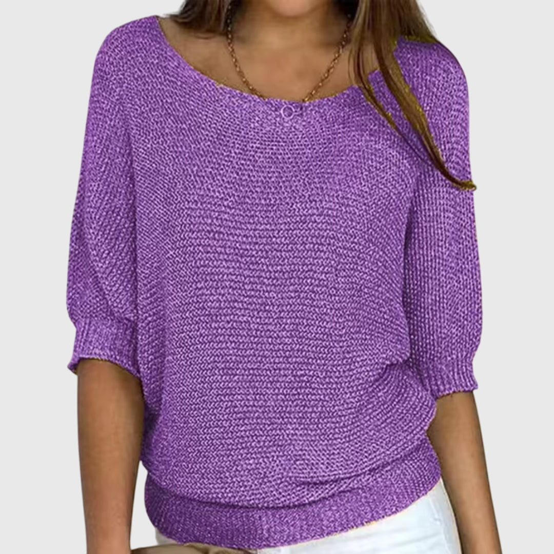Bettina | Relaxed Batwing Knit Sweater
